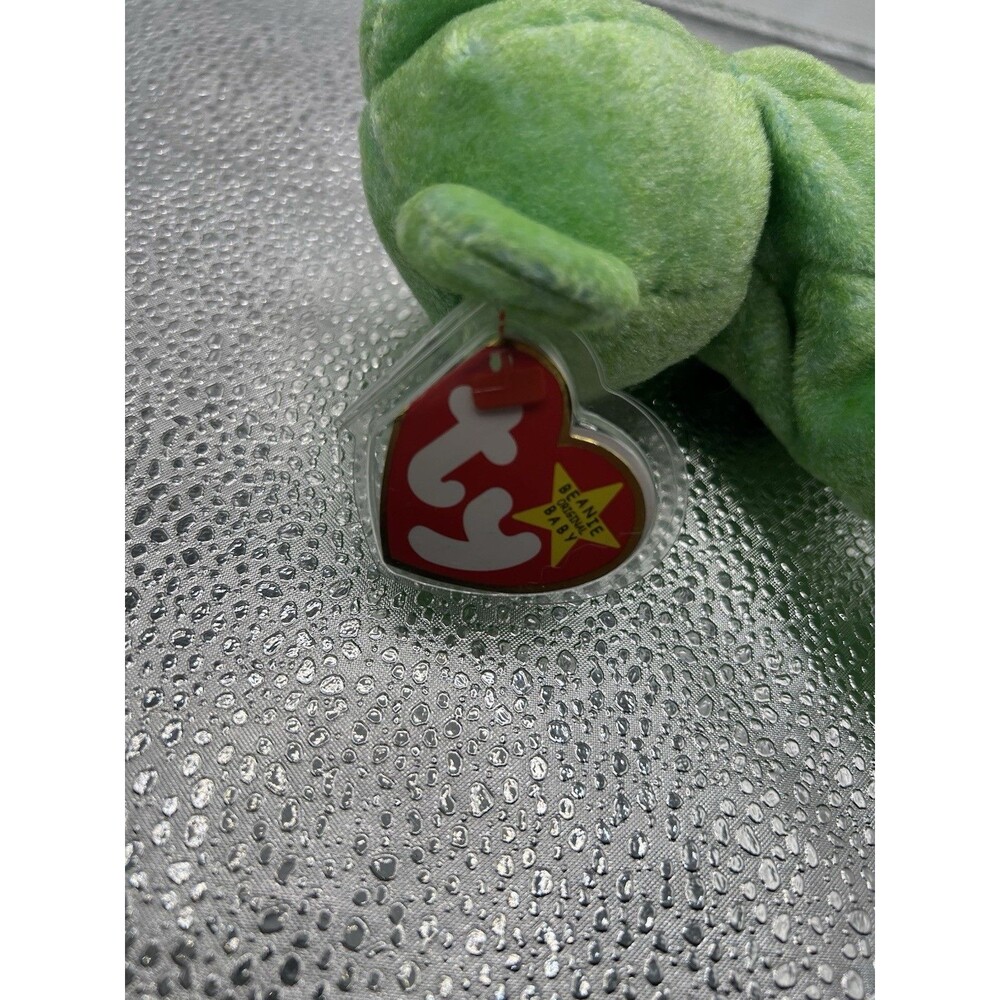 Ty Beanie Baby Collection 1998/99 - Kicks The Green Soccer Bear, TAG ERROR Rare - Picture 5 of 6